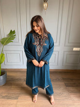 All new warm and soft embroidered ambi work pheran set (Nusrat)