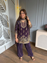 Pure crepe farshi suit with cotton lining (Samira)