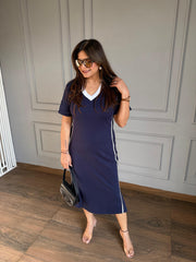 Pure cotton imported strechable dress (Rome)