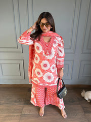 Pure cotton laced suit (Preity)
