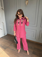 Summer embroidered cool co-ords (Jannat)
