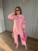 Beautiful summer embroidered co-ord set (Honey)