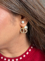 (Jewel) CD metal based earrings