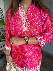 PURE CREPE CO-ORD SET (BERRY)