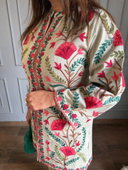 3 Piece woollen kashmiri embroidered co-ord set (Sheen)