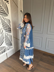 Pakistani style pure cotton crochet suit (Sehaj)
