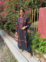 Pakistani loose style crepe co-ords (Malini)