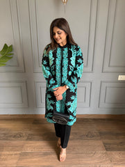 3 Piece woollen kashmiri embroidered co-ord set (Kusum)