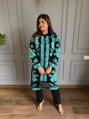 3 Piece woollen kashmiri embroidered co-ord set (Kusum)