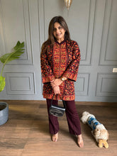 Beautiful over all kashmiri embroided 2 piece co-ord set (Chinar)