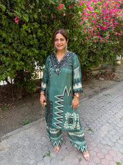 Pakistani loose style crepe co-ords (Malini)