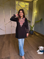 All new daily wear smart and stylish woollen embroided kurtis (Madhur)