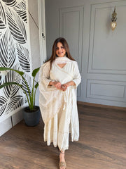 LUCKHNAVI ANGRAKHA ANARKALI SUIT (HANS)