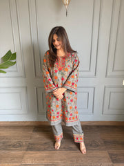 Woollen kashmiri embroidered chogha sets (Burf)