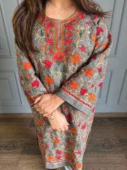 Woollen kashmiri embroidered chogha sets (Burf)