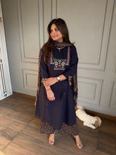 Pure cotton ajrakh print suit with cotton dupatta (Mohini)