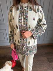3 Piece woollen embroidered co-ord set (Amari)