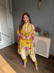 Crepe suit with cotton lining on shirt (Risha)