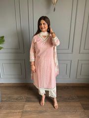 Summer pure cotton laced co-ord set (Anyma)