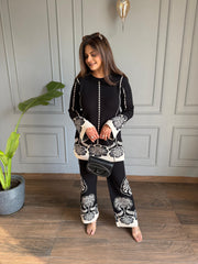 Sona knitted wool hip covered co-ord set (Sona)