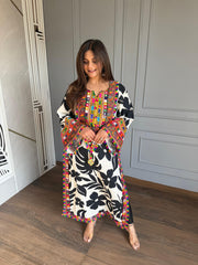 Boho style cotton chogha set (Simar)