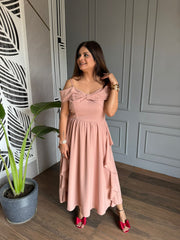 New summer off-shoulder flowy dress (SINGAPORE)