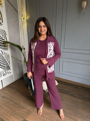 Knitted woollen 3 piece co-ord set (Ramba)