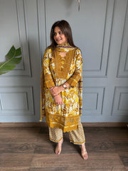 Pure cotton printed laced suits with full cotton dupatta (Sangam)