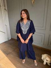 Cotton embroidered summer kaftaan set (Adhya)