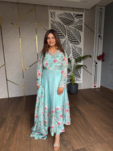 FLORAL SOFT ORGANZA ANARKALI SUIT