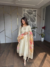 Kalidar anarkali organza suit