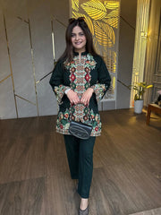 WOOLLEN EMBROIDERY CO-ORD SET