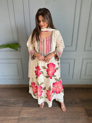 Hand painted anarkali suit (Fara)