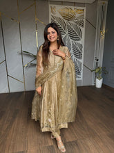 FLARRED ANARKALI HAND EMBROIDED LUXURY SUIT