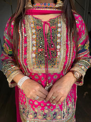 Pure crepe garara suit