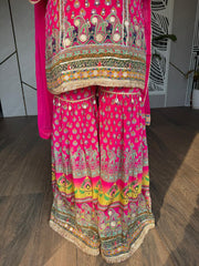Pure crepe garara suit