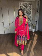 Anarkali crepe suit