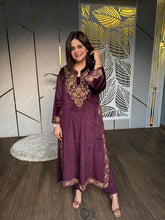 KASHMIRI VELVET EMBROIDED CO-ORD SET
