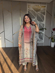 PURE CREPE KAFTAN SET WITH INNER