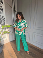 Leaf printed summer co-ord (Sana)
