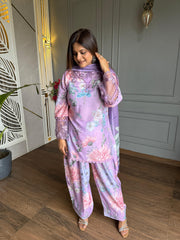 Cotton floral farshi salwar suit (Mahira)
