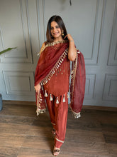 Farshi salwar crepe embroided suit (Hoor)