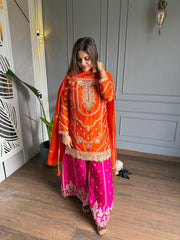 Chinnon embroided suit (Lemon)