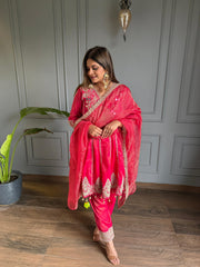 Payal embroided short anarkali suit