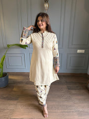2 Piece woollen embroided co-ord set (Farah)