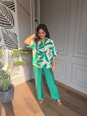 Leaf printed summer co-ord (Sana)