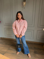 Cotton bow shirt with stud work (Bow)