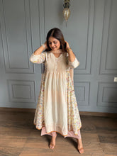 Pure cotton A lined short anarkali suit (Hazel)
