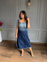 Denim calf length dress (Reena)