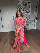 Super pretty digital print embroided suit (Monsoon)